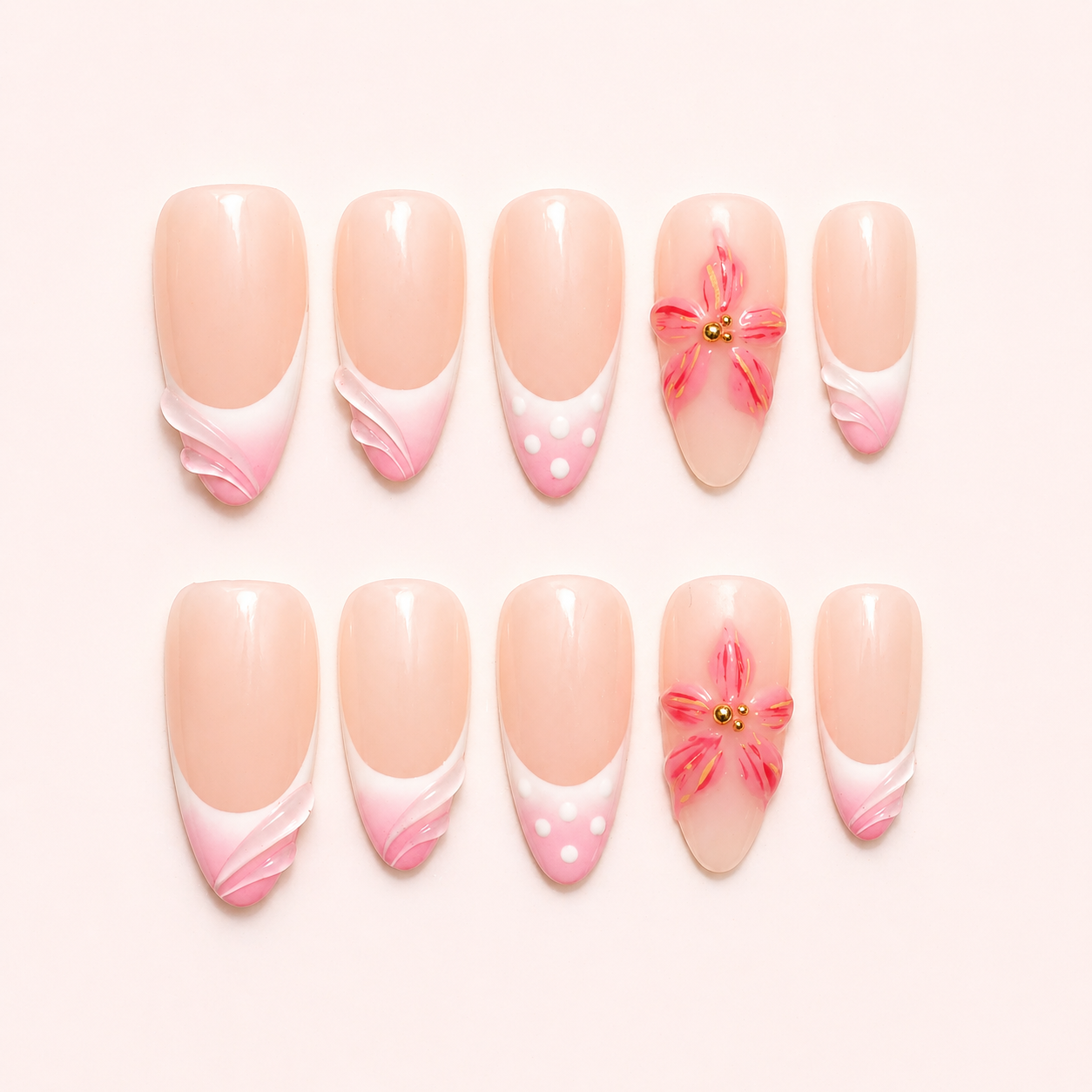 Blush & Bubbles (Medium Almond)
