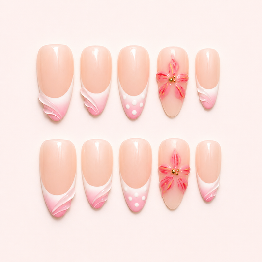 Blush & Bubbles (Medium Almond)